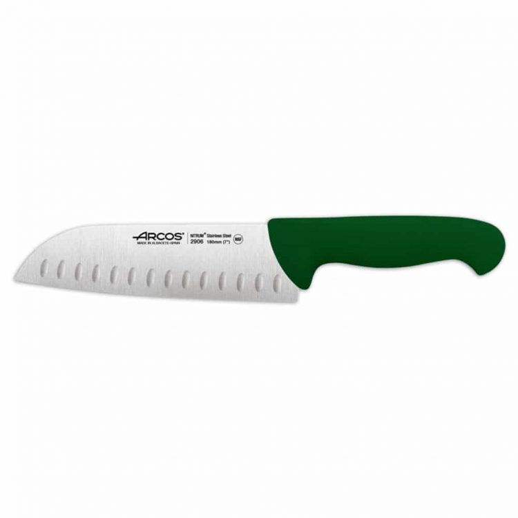 Εκόνα από Μαχαίρι Santoku, 180mm, Σειρά 2900, Πράσινο, Arcos