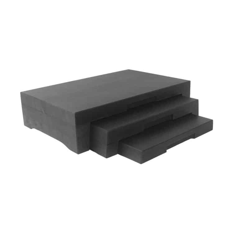 Ikona apo Ξύλινη βάση Μπουφέ (riser) 3 επιπέδων, 40x25x9.5cm, Black Lacquer, SELECT CONCEPT