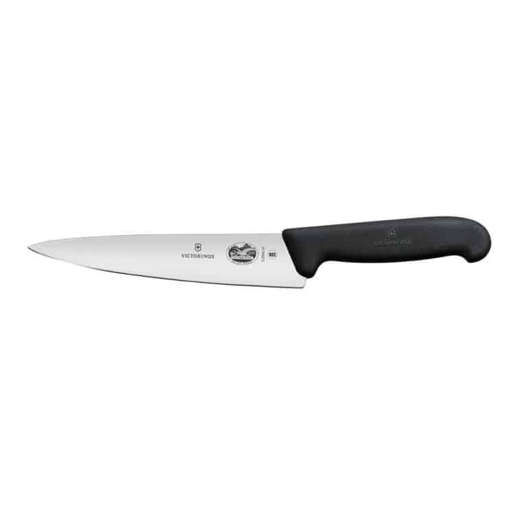 Ikona apo Μαχαίρι σεφ 25cm, μισό οδοντωτό, λαβή Fibrox, VICTORINOX