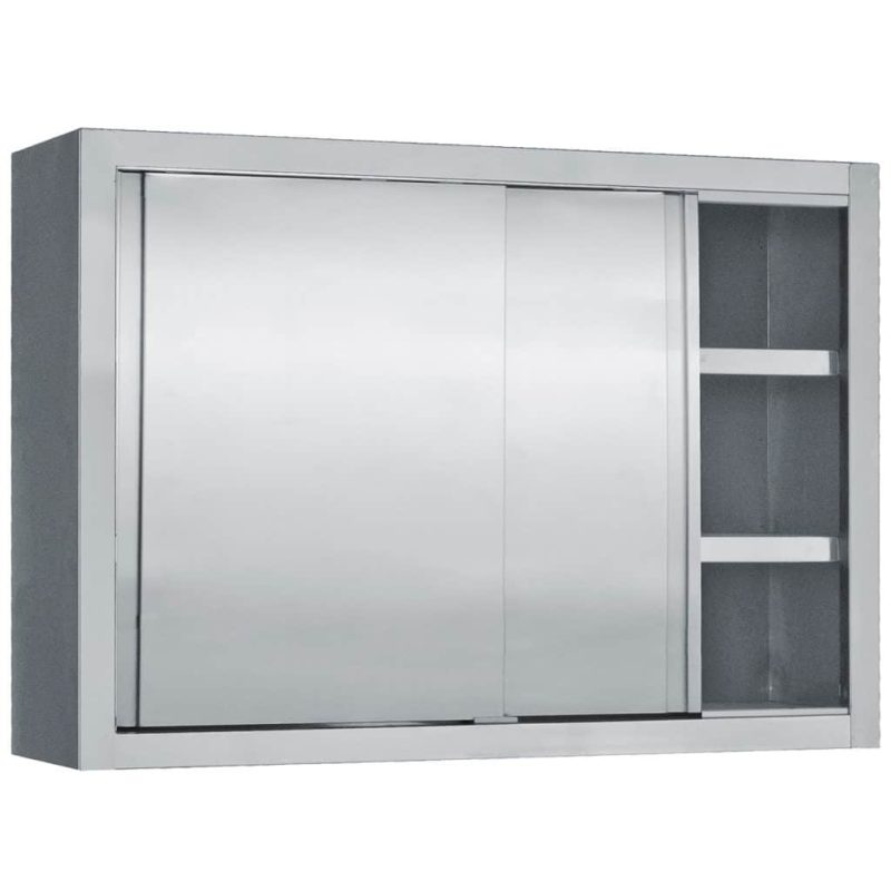 ΠΕΡΙΓΡΑΦΗ ΑΠΟ potiriera me siromenes portes inox 240cm prochef ecoline