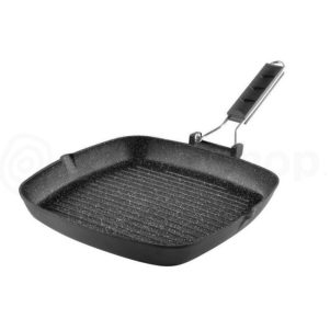 εικονα απο ΤΗΓΑΝΙ GRILL 24x24 CM ΑΝΤΙΚΟΛΛΗΤΙΚΟ ΑΛΟΥΜΙΝΙΟΥ INDUCTION ΜΕ ΣΠΑΣΤΗ ΛΑΒΗ