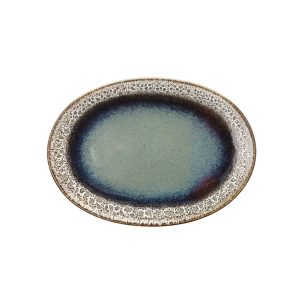 ΠΕΡΙΓΡΑΦΗ ΑΠΟ piatela porselanis oval,30x21.5xy2cm,seira bloom,tognana